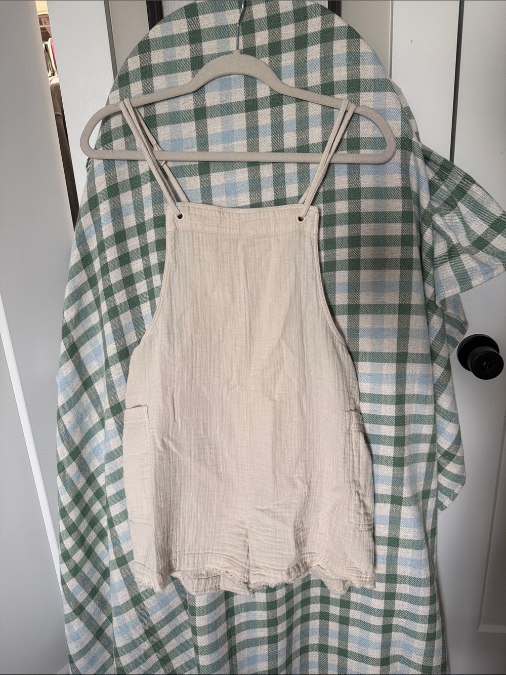 SO Cream Cotton Gauze romper